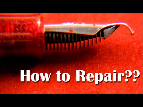 How Do You Repair a Bent Fountain Pen Nib?? Case Study: Pelikan M205 Star Ruby