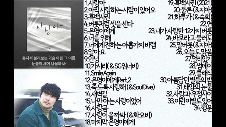 [playlist] KCM (케이씨엠,Kang Chang‐mo) BEST 노래모음 💕💕
