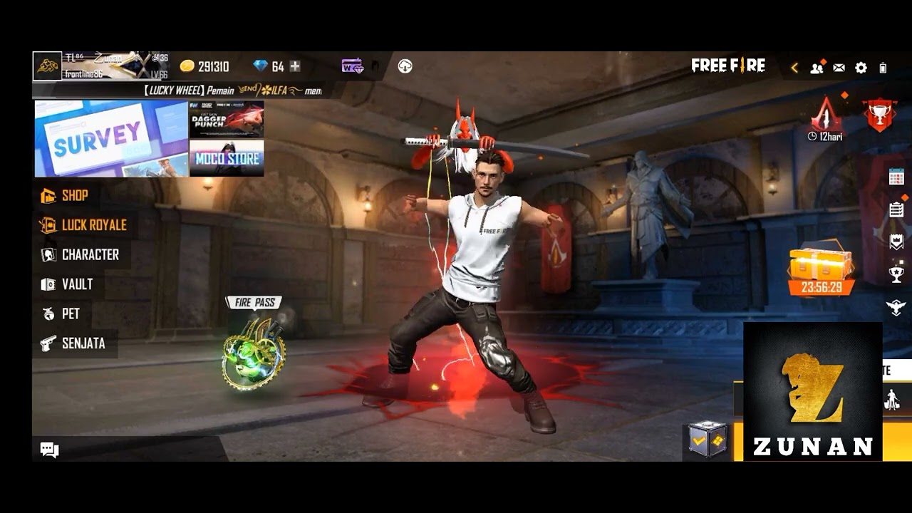 TRIK SPIN EVENT BULLSEYE AWM DAN DE FREE FIRE INDONESIA