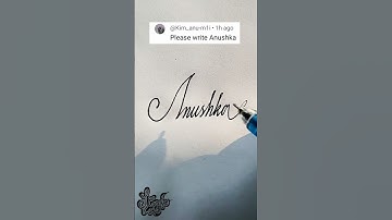 stylish name | Anushka | Calligraphy signature
