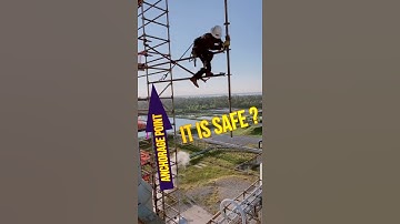 MONKEY CLIMBING ON SCAFFOLDS | Falling Hazards & risks #shorts #safetyfirstlife Bright Side