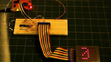 MSP430 Lauchpad DotMatrix scrolling text demo