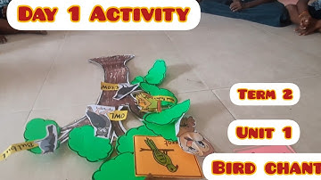 Term 2 Unit 1/1 c. Chant time. The Bird Chant..Ennum Ezhuthum English Day 1 activity