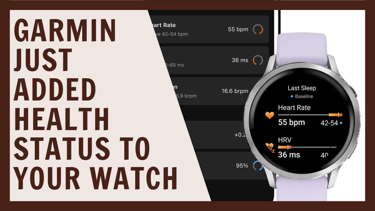 Garmin just added Health Status to your watch - YouTube