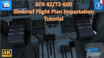 FS 2020 - ATR 42/72-600 Simbrief Flight Plan Importation