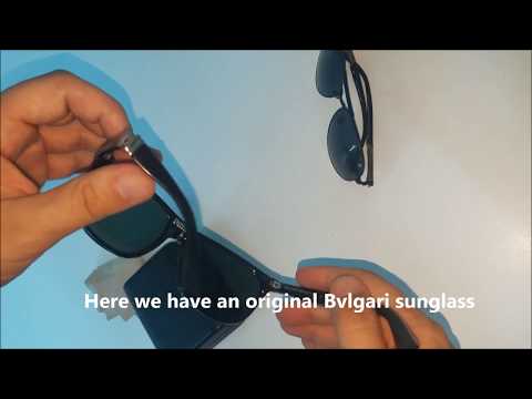 Real vs fake Bvlgari sunglasses. How to spot fake BVLGARI.