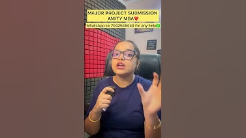 Major project submission process❇️Amity online - Step by step process, visit channel for full video✅