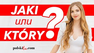 jaki i który - польские слова