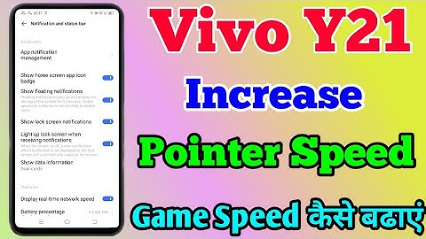 How To Increase Pointer Speed On Vivo Y21 || Vivo Y21 Game Speed कैसे बताएं ||Technical Akhilesh