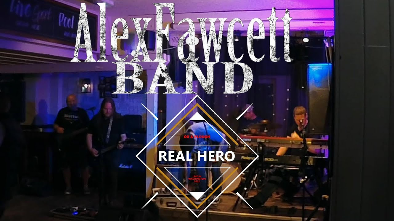 Alex Fawcett band Real Hero live in Washington 2022