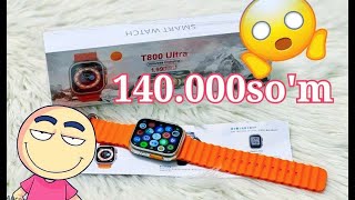 : 65.000so'm SMART WATCH T800 ultra. GARANTIYA BERILADI! optom narxda!