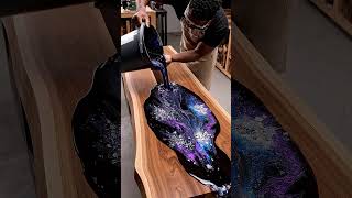 HOME DECOR GALAXY NEBULA COFFEE TABLE — Resin Art #resinart #ai #imagination #epoxy #epoxyresin