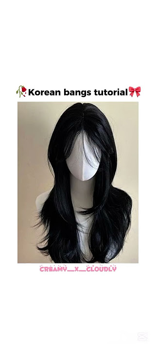 Bangs tutorial #aesthetic #tips #haircut  #Creamy_x_Cloudly #1million
