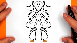 Como Dibujar A Shadow Sonic Prime Netflix - Paso A Paso, Fácil Y Rápido Dibujo