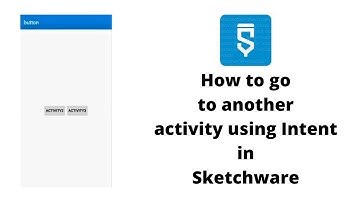 How to use Intent and Button in Sketchware Revolution.