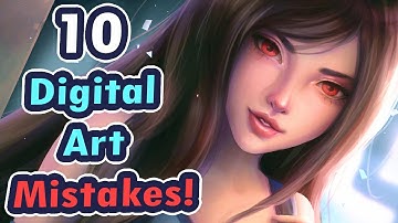 10 Mistakes Beginner Digital Artists Make | Tutorial on How to Improve Your Art Instantly
