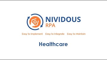 Nividous RPA for Healthcare Industry