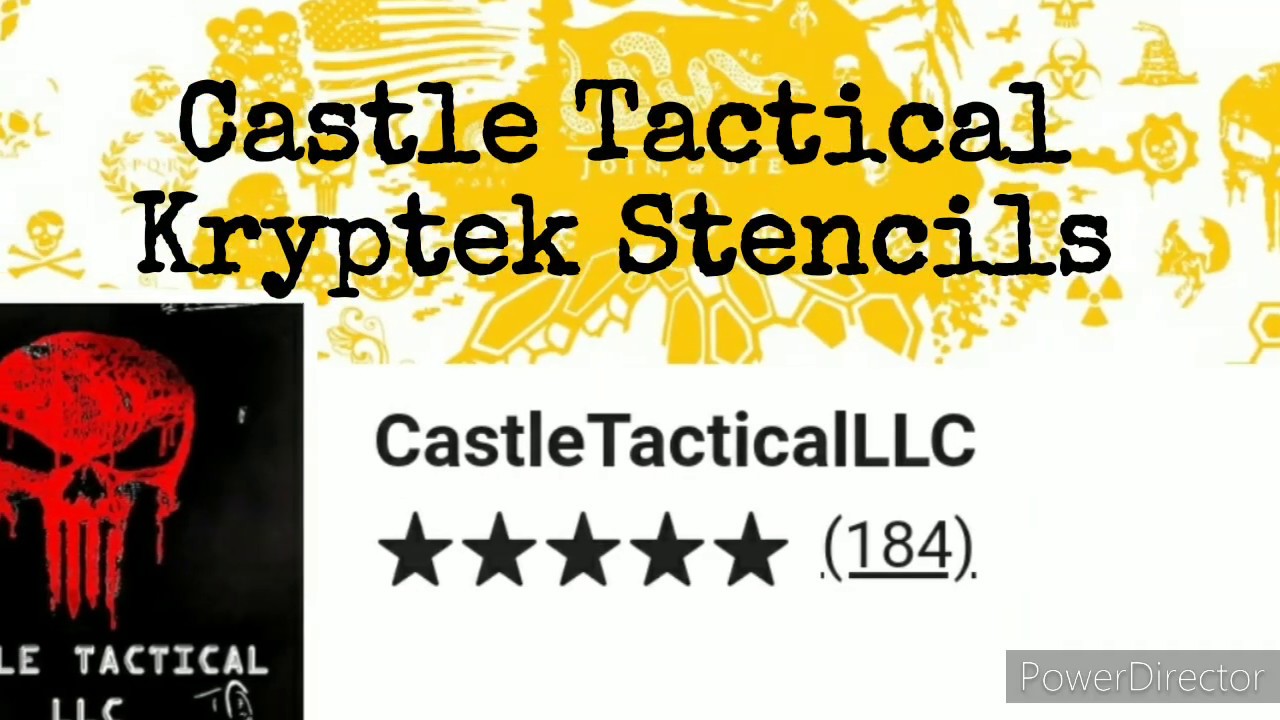 Castle Tactical Kryptek Stencils