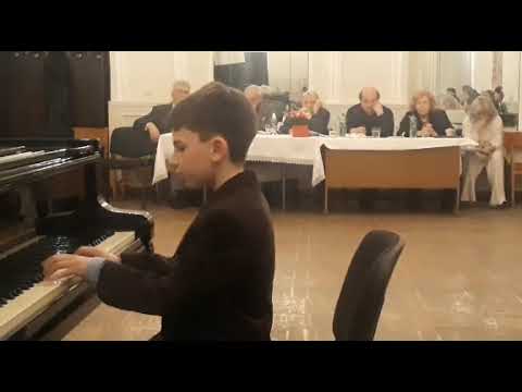 ნიკოლოზ გორელიშვილი კომპოზიტორთა სახლში , შესრულება ბურგმიულერის ,,ბალადა''