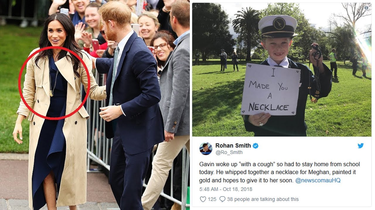 Cute story behind Meghan Markle's unusual necklace in Melbourne on her Royal Tour