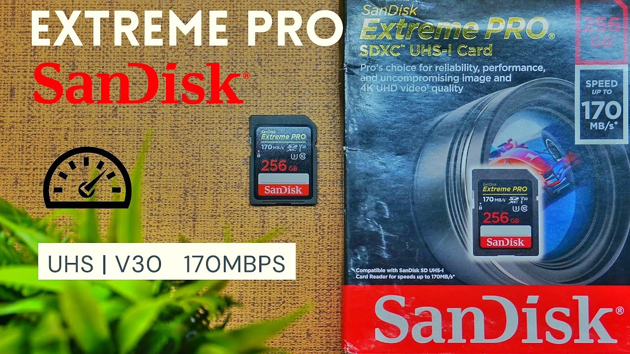 Best SD Card for 4K Cameras SanDisk Extreme Pro 256GB YouTube