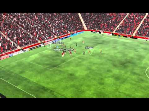 Man Utd vs Sheff Utd - Andr� Gomes Goal 13 minutes