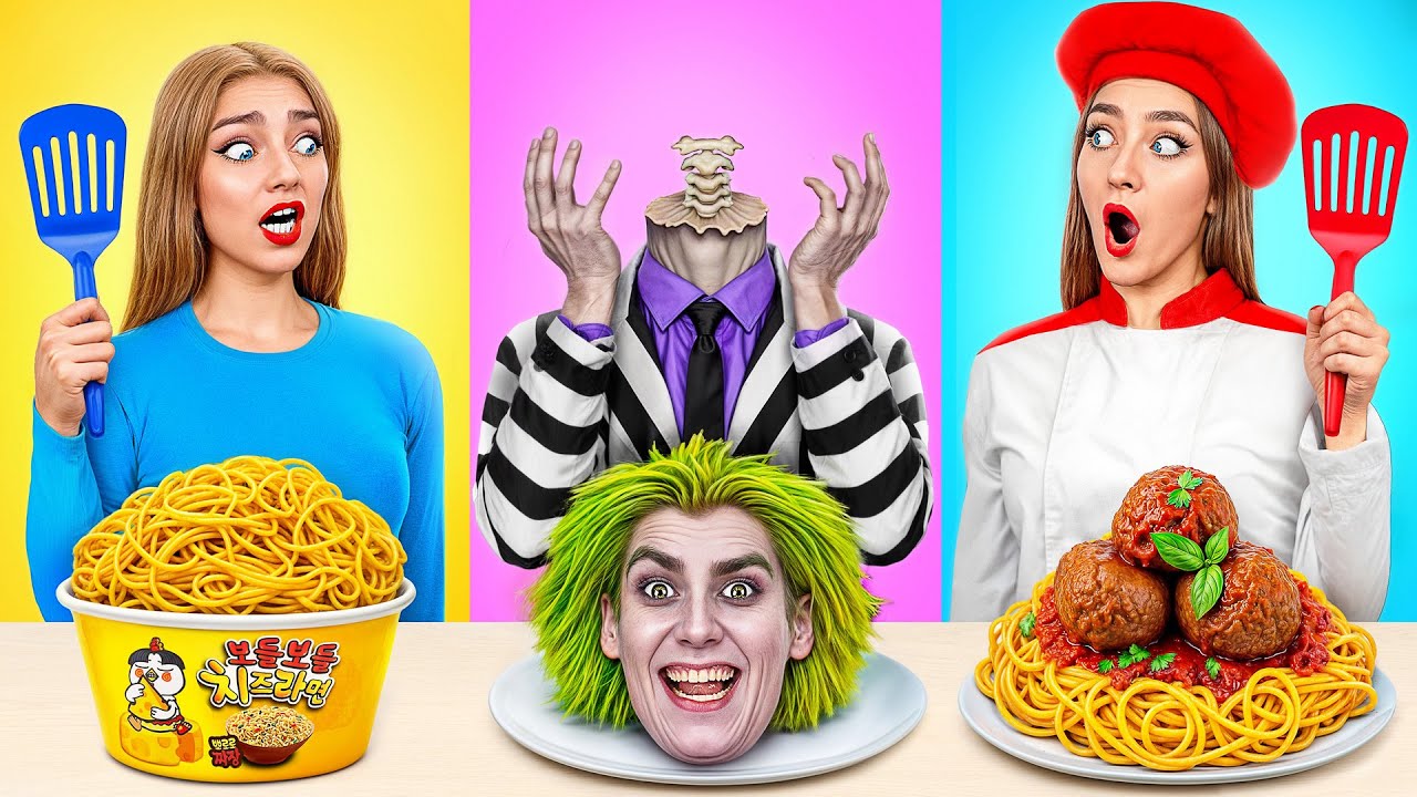 Me vs Beetlejuice Cooking Challenge by Multi DO Smile - YouTube