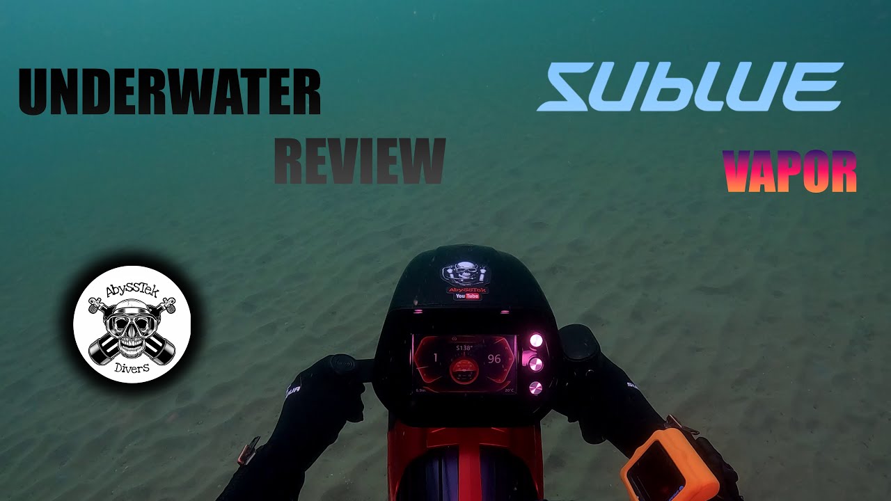 Subblue SUBLUE VAPOR SCOOTER -UNDERWATER REVIEW- - YouTube