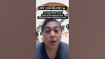 Baka ma-deny ang Contract Verification moSaUAE#OFWLife#MWOUpdate#ContractVerificationUAE#UAEWorkers
