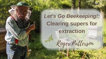 Using clearer boards to clear bees from supers before honey extraction