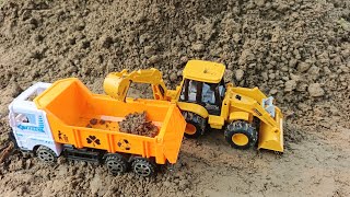 DIY Mini Truck Crash in Deep Pit | JCB Rescue Science Project