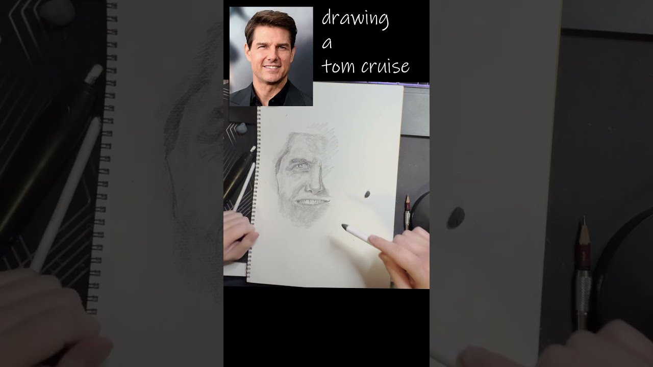 drawing a tom cruise #tomcruise #missionimpossible #drawing