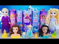Unboxing Surprise Elsa, Anna, Jasmine and Rapunzel Doll Toys | Disney Princess Spin &amp; Reveal Toys