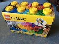 LEGO Classic 10698 "Large Creative Brick Box" Unboxing, Speedbuild Part Analysis & Review