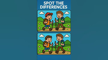 Can You Spot the Differences? 🏕️ | Spot the Difference Challenge #shorts