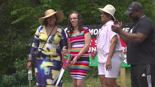 Family, friends, community celebrates Andre’ Hill’s birthday with park dedication