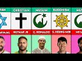 Religion of famous football players christian  muslim  buddha