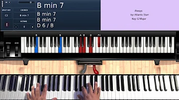 Always (by Atlantic Starr) - Piano Tutorial