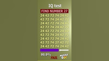 Find 27, where? | Brain Teaser IQ Test #shorts #different #puzzles #opticalillusion
