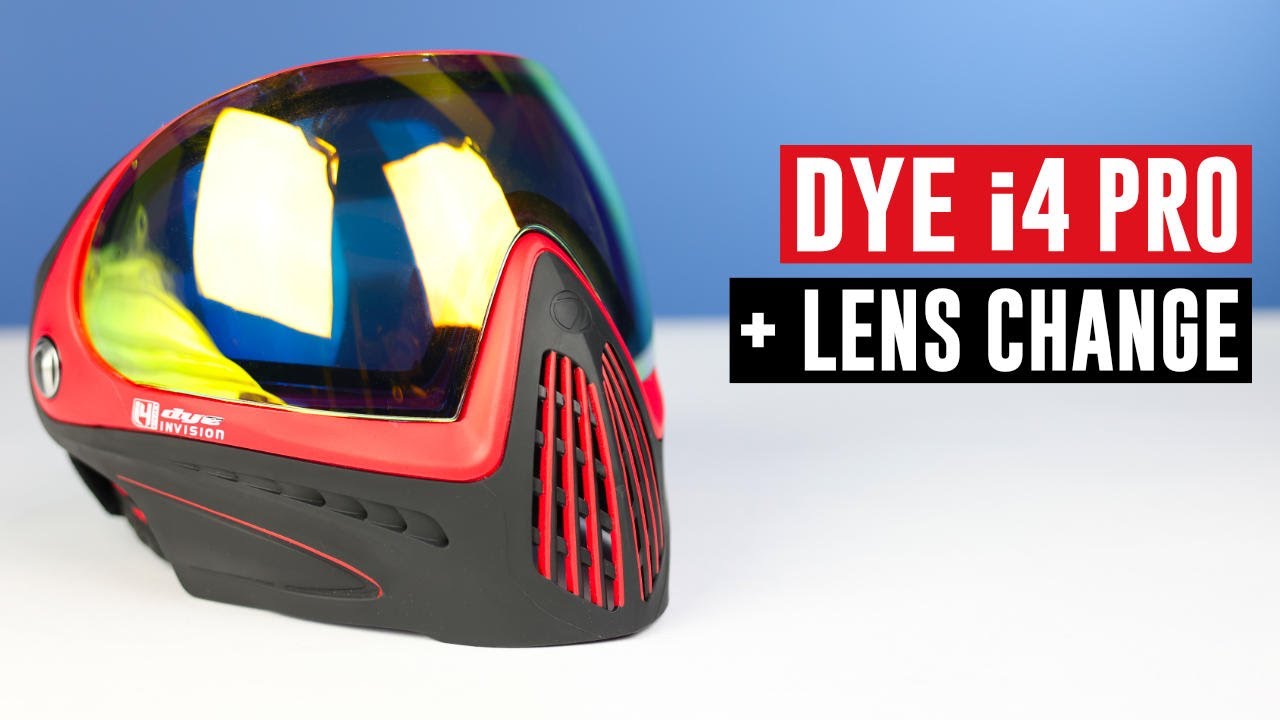 Dye i4 Pro Paintball Mask + Lens Change YouTube