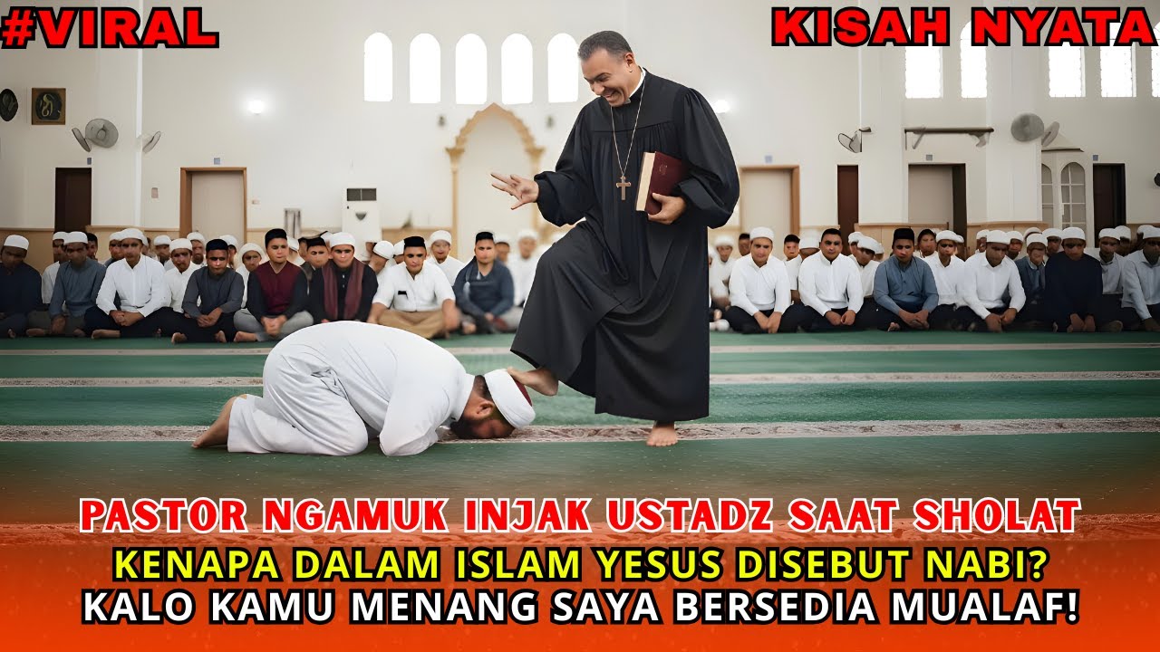 VIRAL!! PASTOR DATANG KE MASJID MENANTANG USTADZ! DEBAT SENGIT TENTANG YESUS TUHAN ATAU MANUSIA?