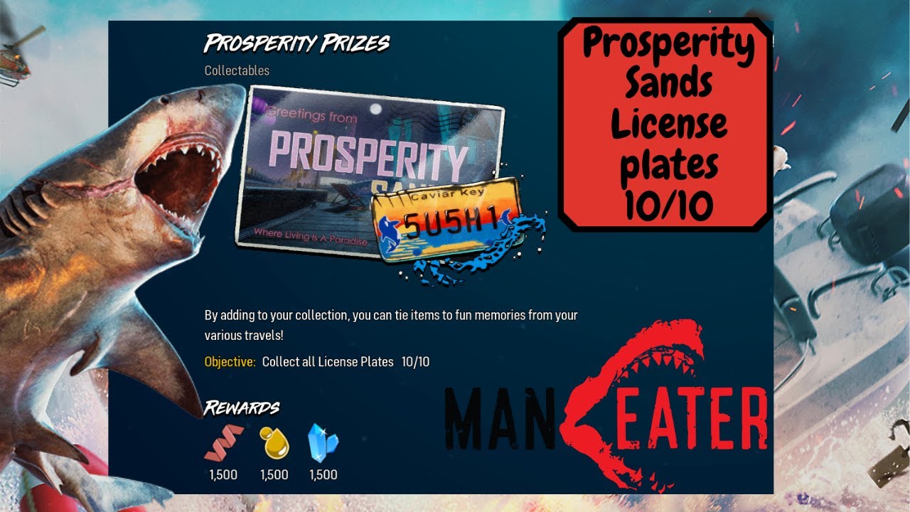 Maneater prosperity sand all license plate YouTube