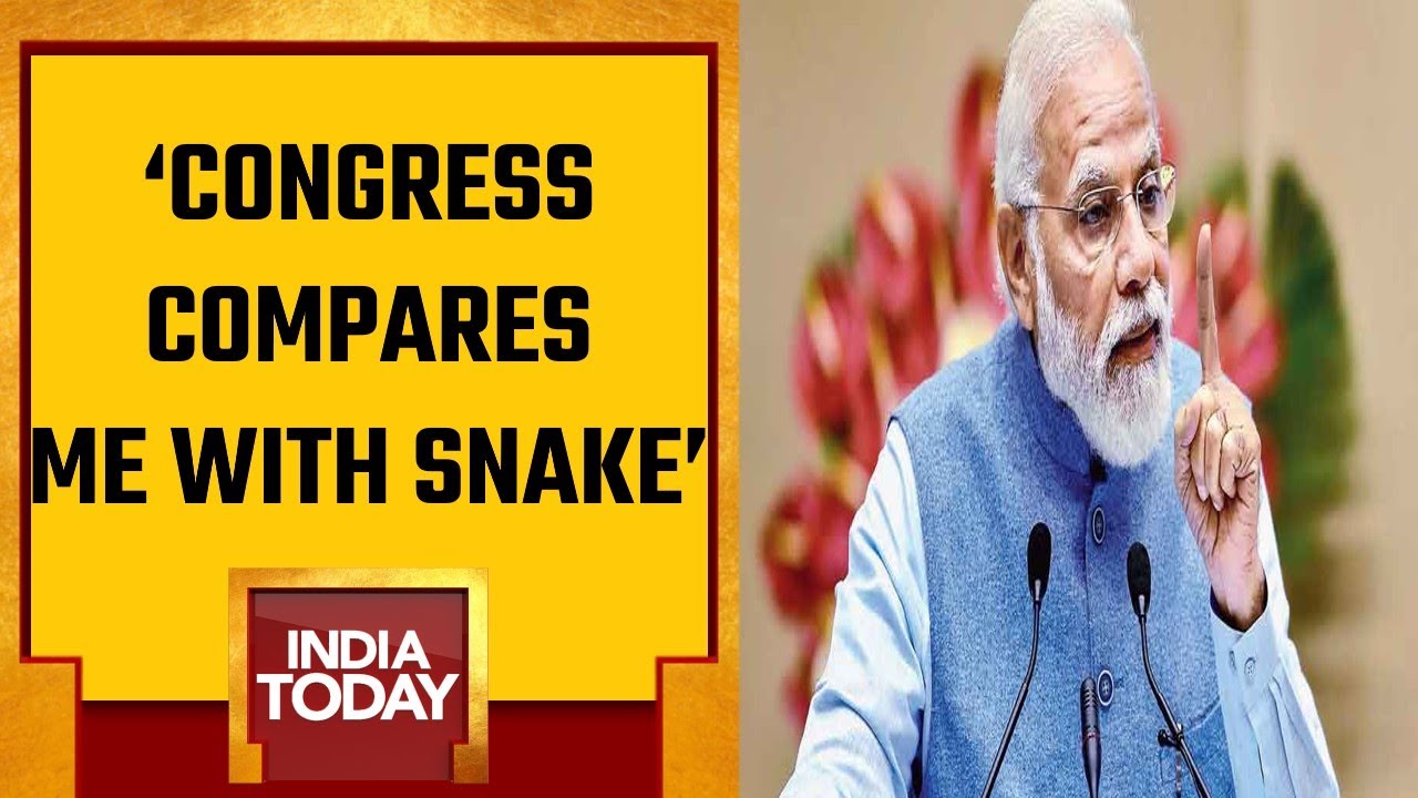 Congress Compares Me With Snake: PM Modi Lashes Out At Congress | Karnataka Election