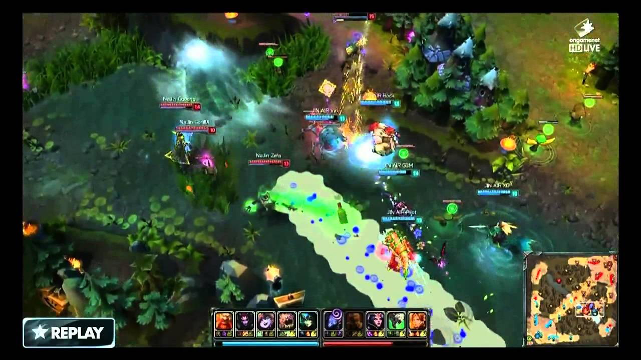 LOL CHAMPIONS SUMMER 2014 (NaJin W Shield vs. JINAIR Falcons) Match2