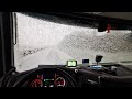 TRUCK SLIDING IN THE SNOW !!!