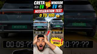 Creta Ev Vs MG Windsor Acceleration Test #creta #mgwindsorev #shorts