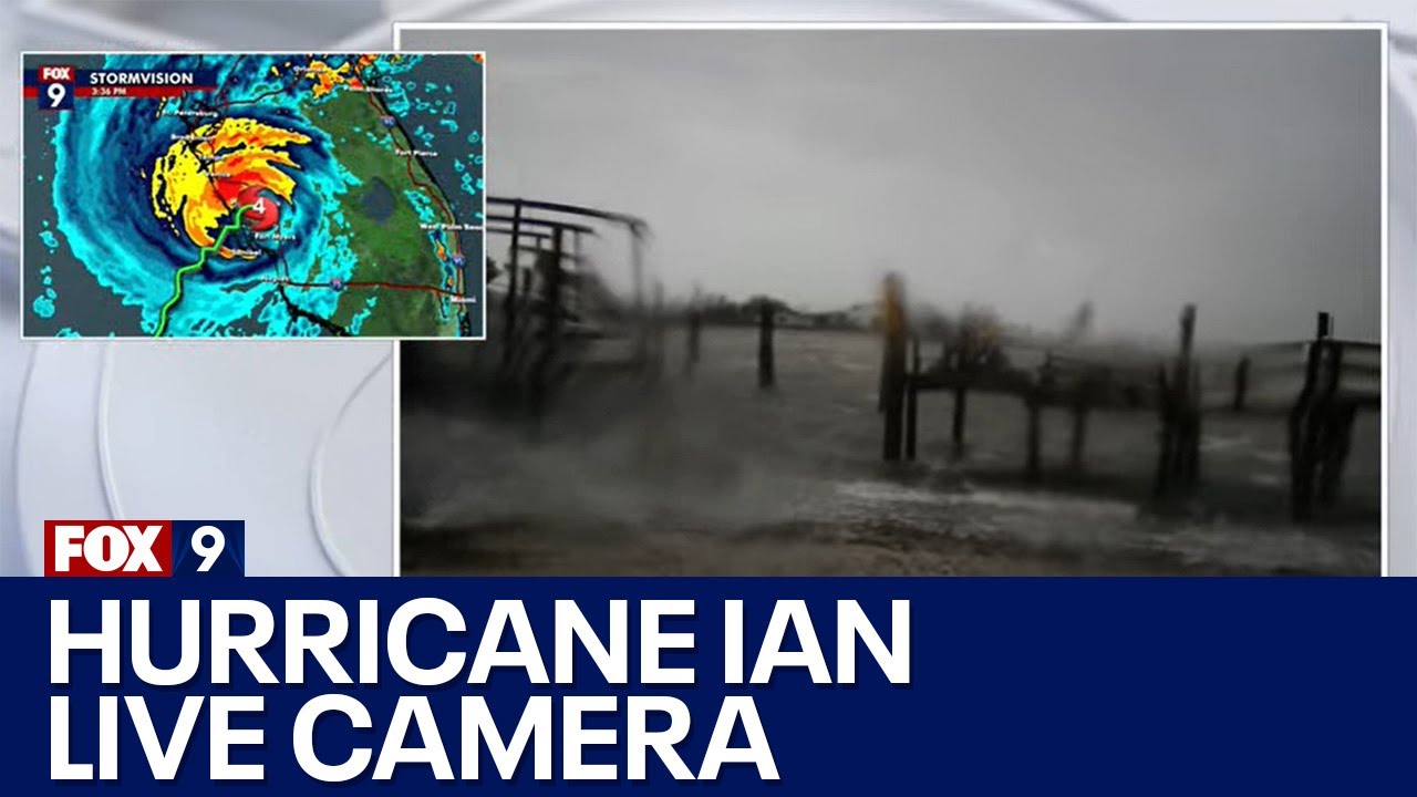 Hurricane Ian live cameras from Florida - YouTube