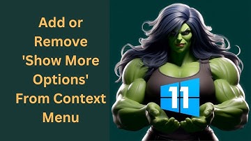 How to Add or Remove 