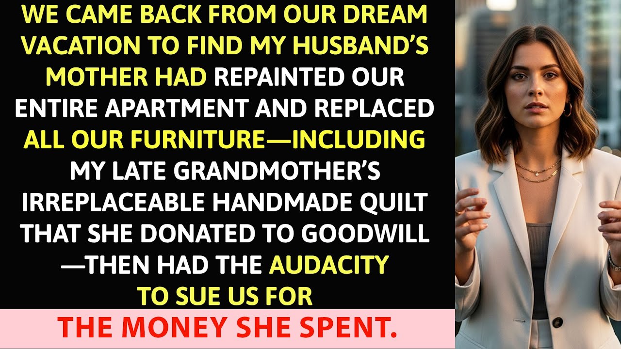 Got Back From Our Dream Vacation to Find My Husband's Mother Had Repainted Our Whole Apartment and..