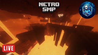 Exploring the nether and searching for a fortress, Netro SMP, LIVE🔴